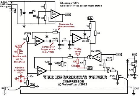 audio compressor schematic 